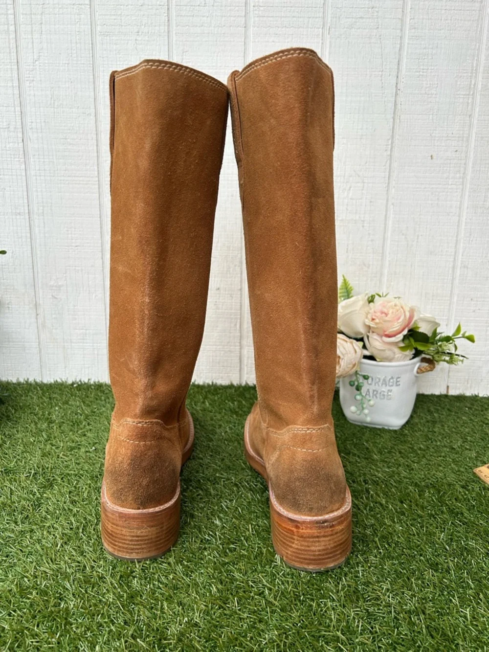 Free People Brown Suede Pull-on Boots